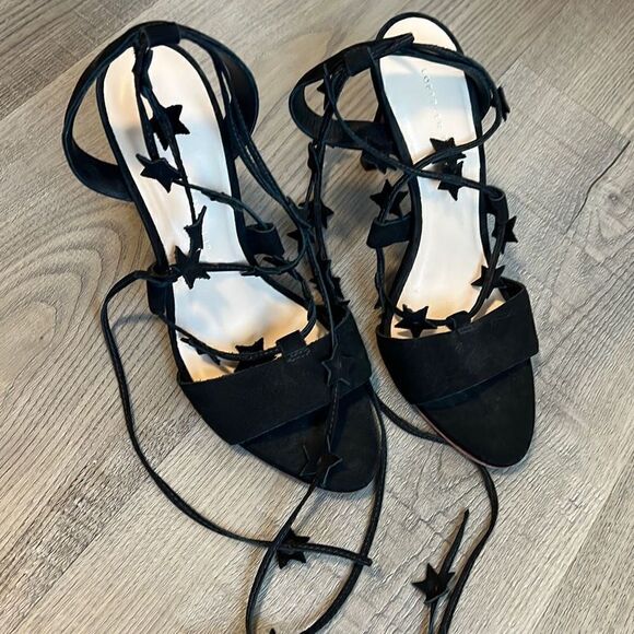 LOEFFLER RANDALL Arielle Strappy Star Suede Heeled Sandal Size 6B - Picture 6 of 10